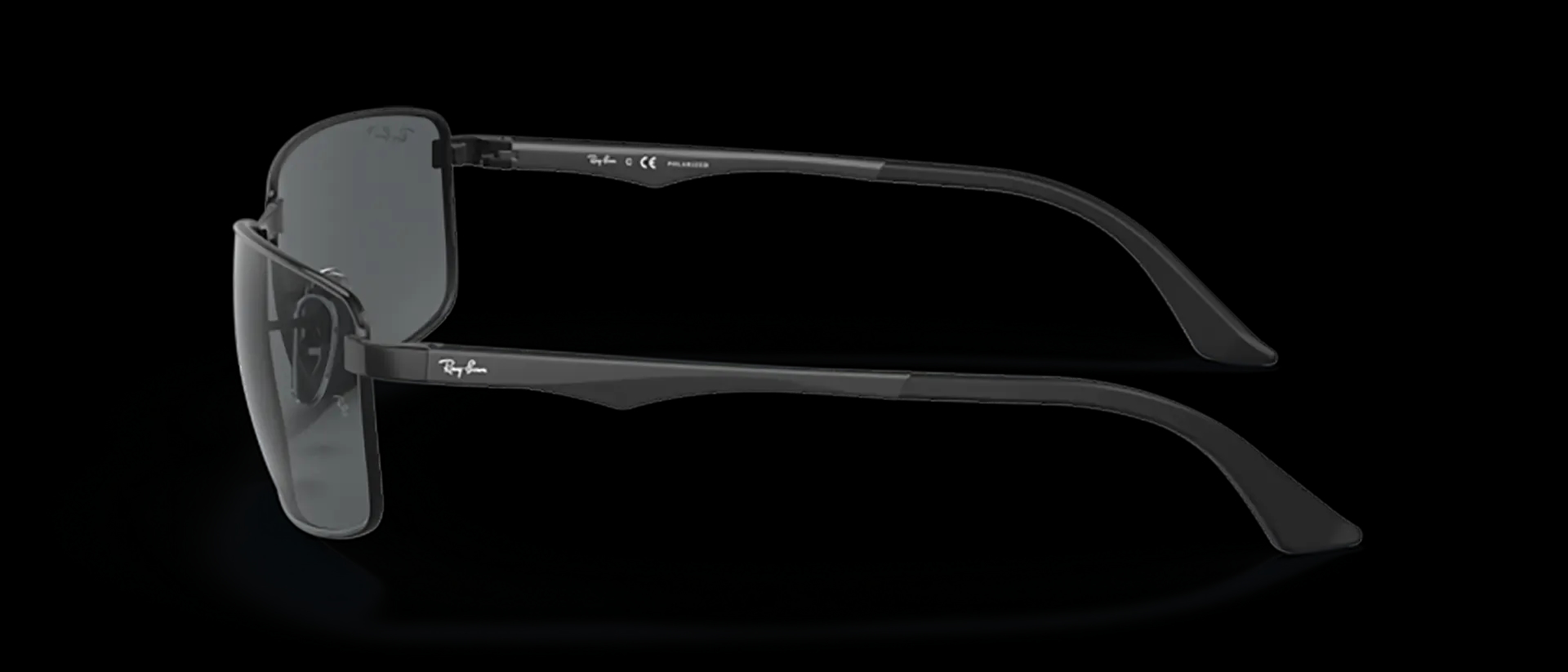 Dodatni prikaz 3: Ray-Ban N/a RB3498 006/81 muške sunčane naočale – okvir u crnoj boji i leće u sivoj boji
