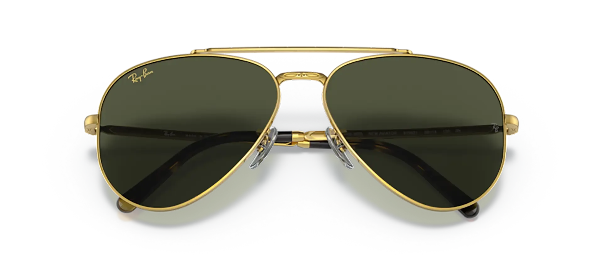 Dodatni prikaz 6: Ray-Ban New aviator RB3625 919631 uniseks sunčane naočale – okvir u zlatnoj boji i leće u zelenoj boji