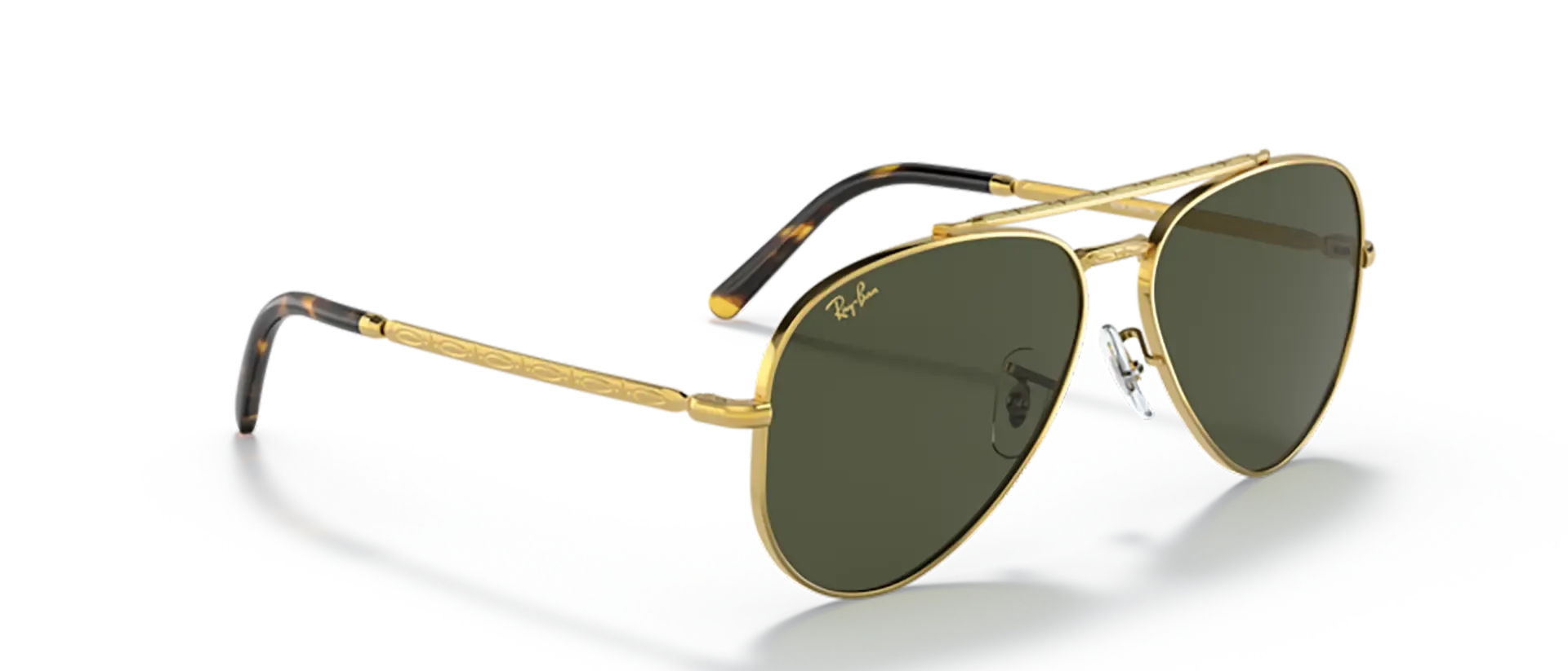 Dodatni prikaz 5: Ray-Ban New aviator RB3625 919631 uniseks sunčane naočale – okvir u zlatnoj boji i leće u zelenoj boji