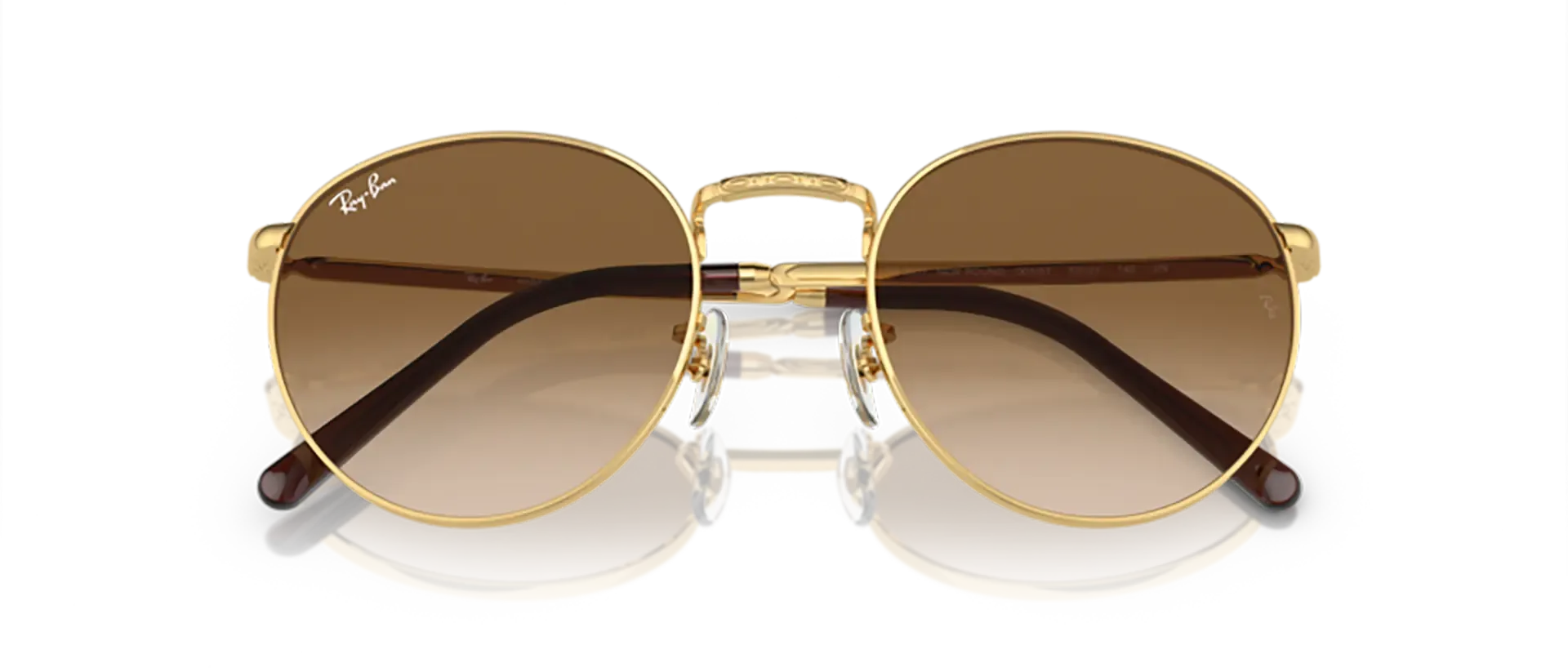 Dodatni prikaz 6: Ray-Ban New round RB3637 001/51 uniseks sunčane naočale – okvir u zlatnoj boji i leće u smeđoj boji i s gradijentom