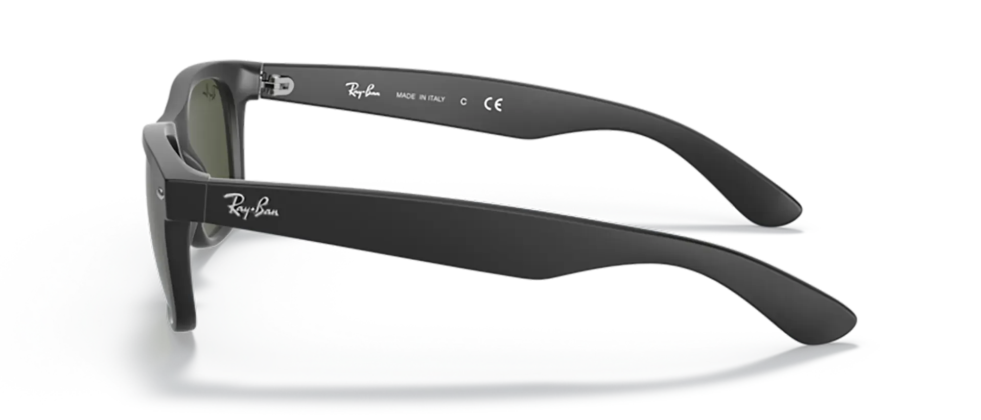 Dodatni prikaz 3: Ray-Ban New wayfarer RB2132 622 uniseks sunčane naočale – okvir u crnoj boji i leće u zelenoj boji