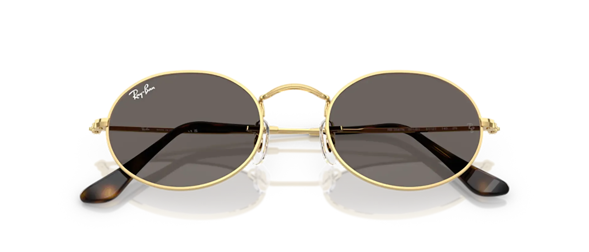 Dodatni prikaz 6: Ray-Ban Oval RB3547N 001/B1 uniseks sunčane naočale – okvir u zlatnoj boji i leće u sivoj boji
