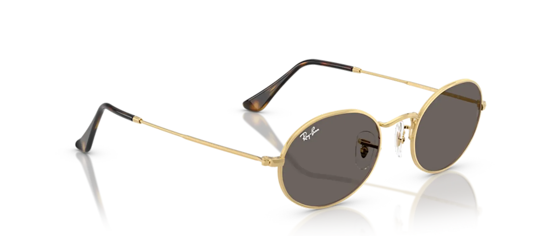 Dodatni prikaz 5: Ray-Ban Oval RB3547N 001/B1 uniseks sunčane naočale – okvir u zlatnoj boji i leće u sivoj boji