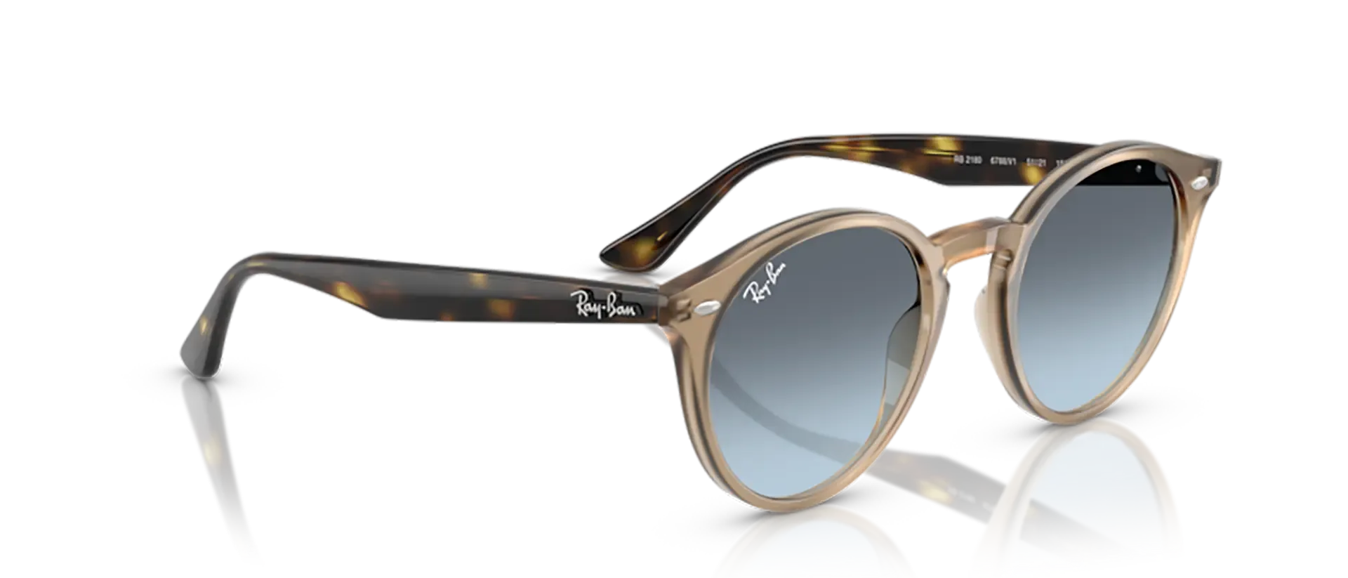 Dodatni prikaz 5: Ray-Ban RB2180 6788V1 uniseks sunčane naočale – okvir u smeđoj boji i leće u sivoj boji i s gradijentom