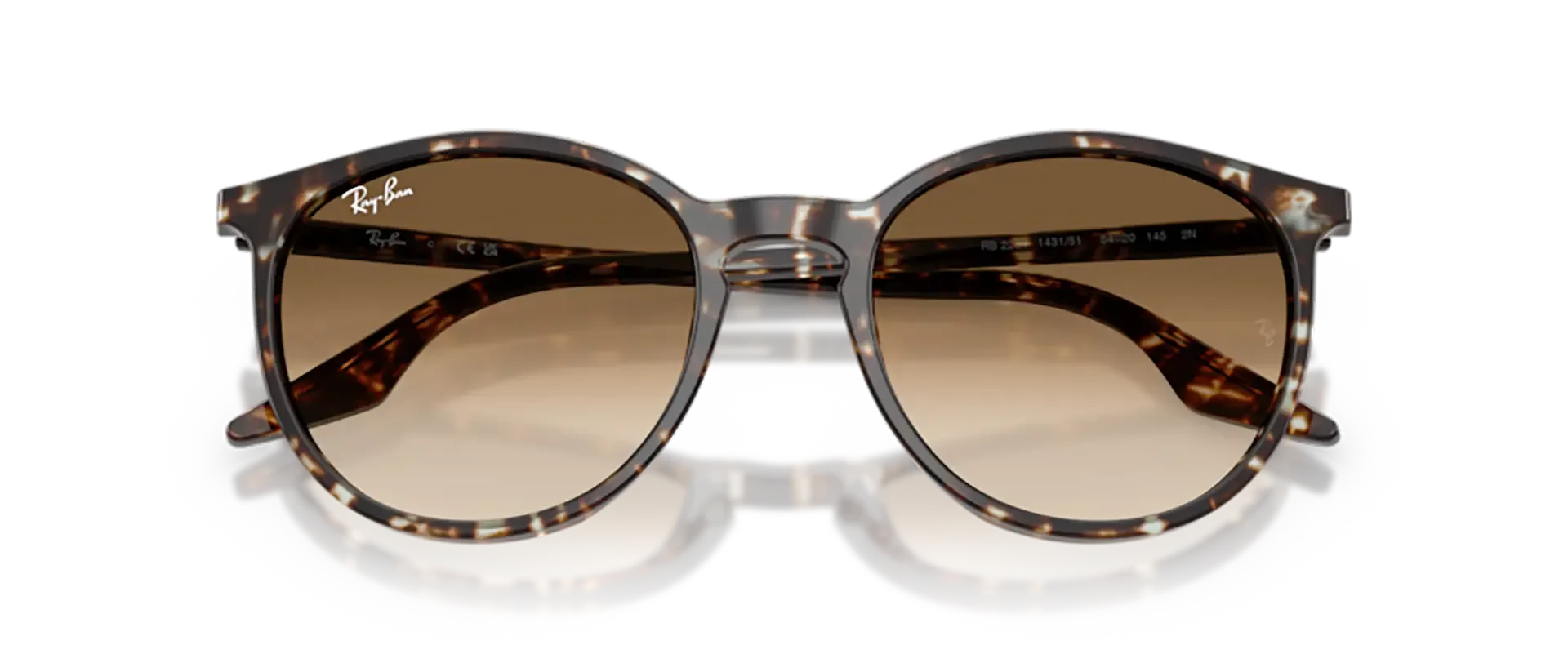 Dodatni prikaz 6: Ray-Ban RB2204 143151 uniseks sunčane naočale – okvir Havana uzorka u žutoj, smeđoj i crnoj boji i leće u smeđoj boji, u prozirnoj izvedbi i s gradijentom