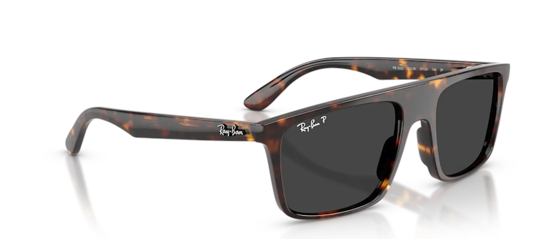 Dodatni prikaz 5: Ray-Ban RB2222 902/48 uniseks sunčane naočale – okvir Havana uzorka u smeđoj boji i leće u crnoj boji