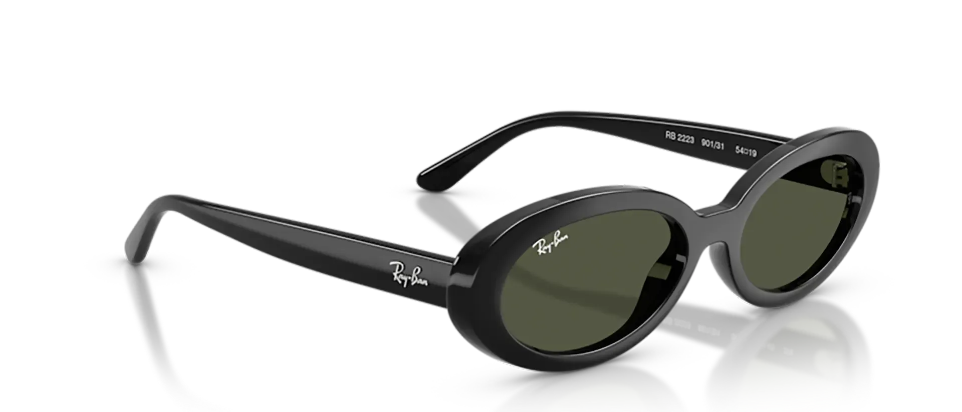 Dodatni prikaz 5: Ray-Ban RB2223 901/31 ženske sunčane naočale – okvir u crnoj boji i leće u zelenoj boji