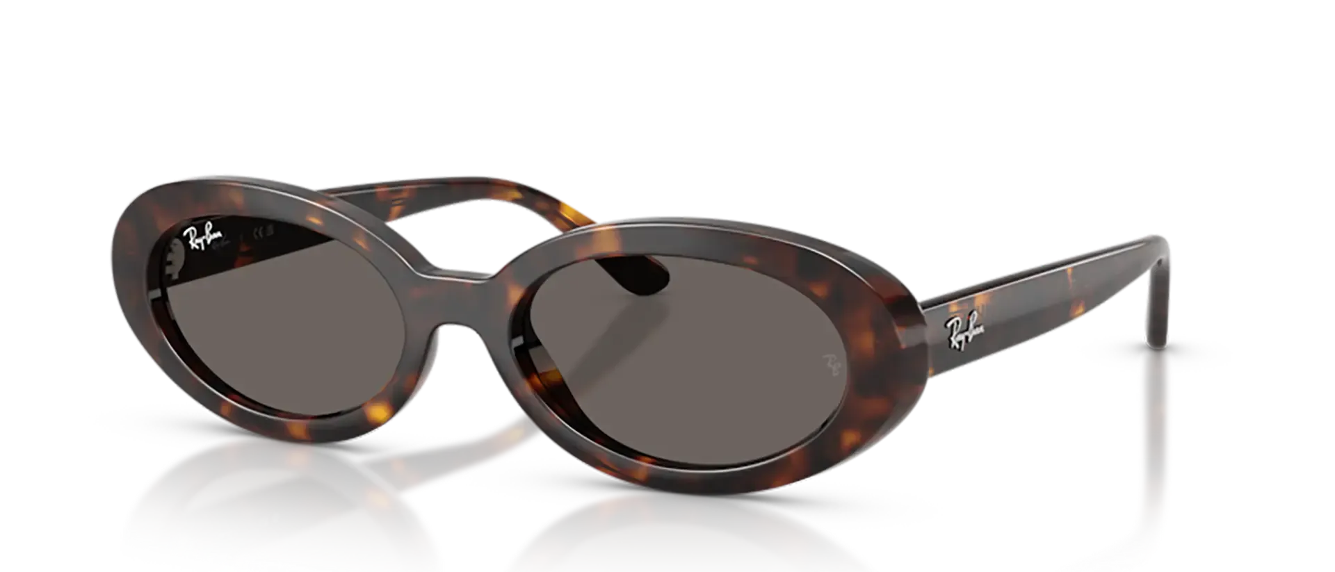 Dodatni prikaz 2: Ray-Ban RB2223 902/B1 ženske sunčane naočale – okvir Havana uzorka u smeđoj boji i leće u sivoj boji