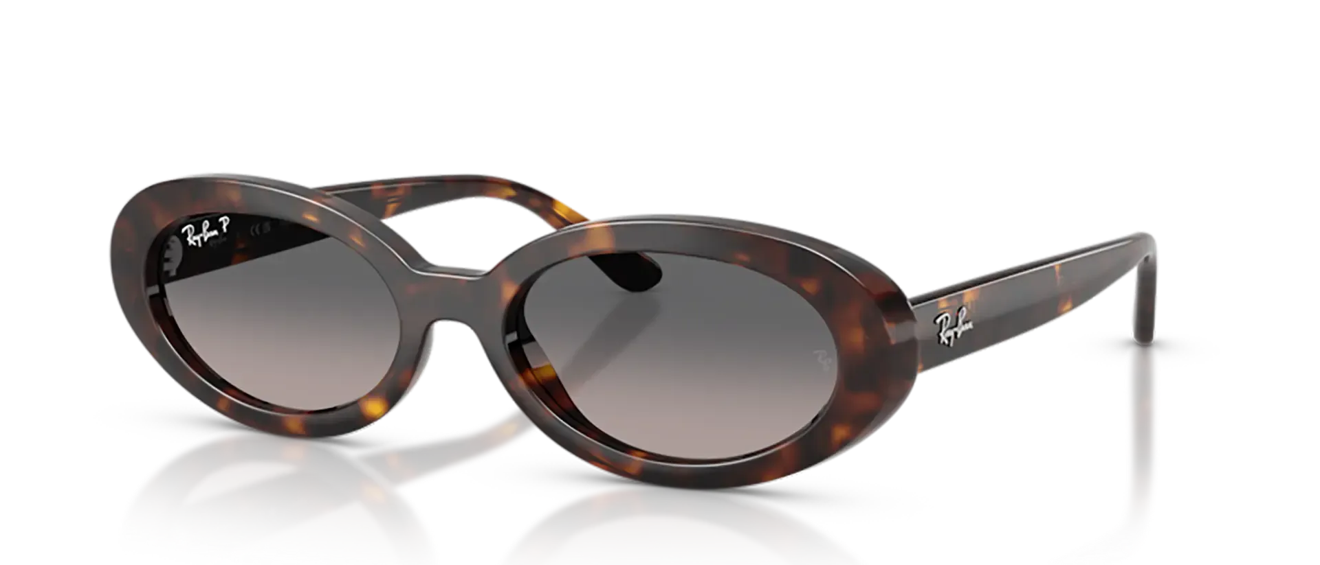 Dodatni prikaz 2: Ray-Ban RB2223 902/M3 ženske sunčane naočale – okvir Havana uzorka u smeđoj boji i leće u sivoj boji i s gradijentom