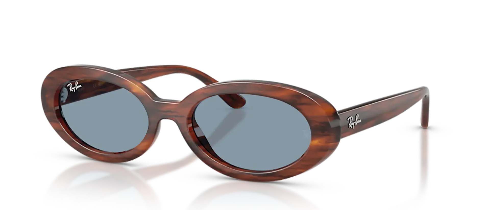 Dodatni prikaz 2: Ray-Ban RB2223 954/56 ženske sunčane naočale – okvir Havana uzorka u smeđoj boji i leće u plavoj boji