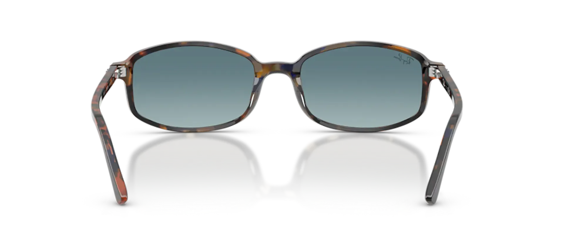 Dodatni prikaz 4: Ray-Ban RB2232 13563M uniseks sunčane naočale – okvir Havana uzorka u žutoj, plavoj i smeđoj boji i leće u sivoj boji i s gradijentom