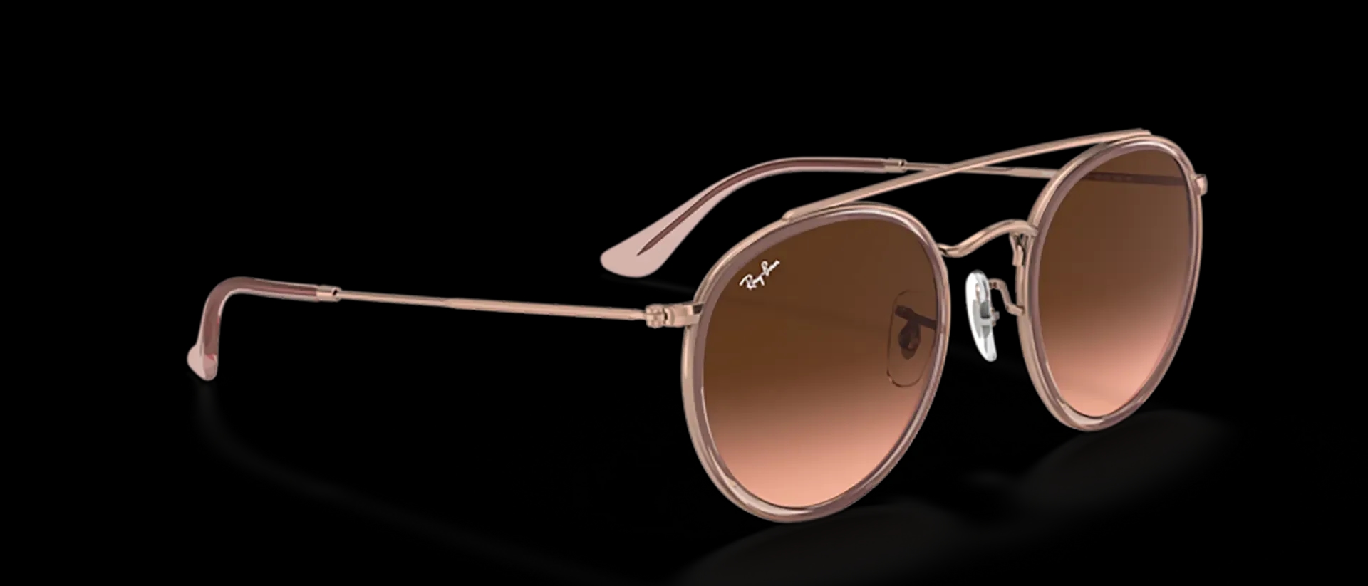 Dodatni prikaz 5: Ray-Ban RB3647N 9069A5 uniseks sunčane naočale – okvir u smeđoj i narančastoj boji i leće u smeđoj boji i s gradijentom