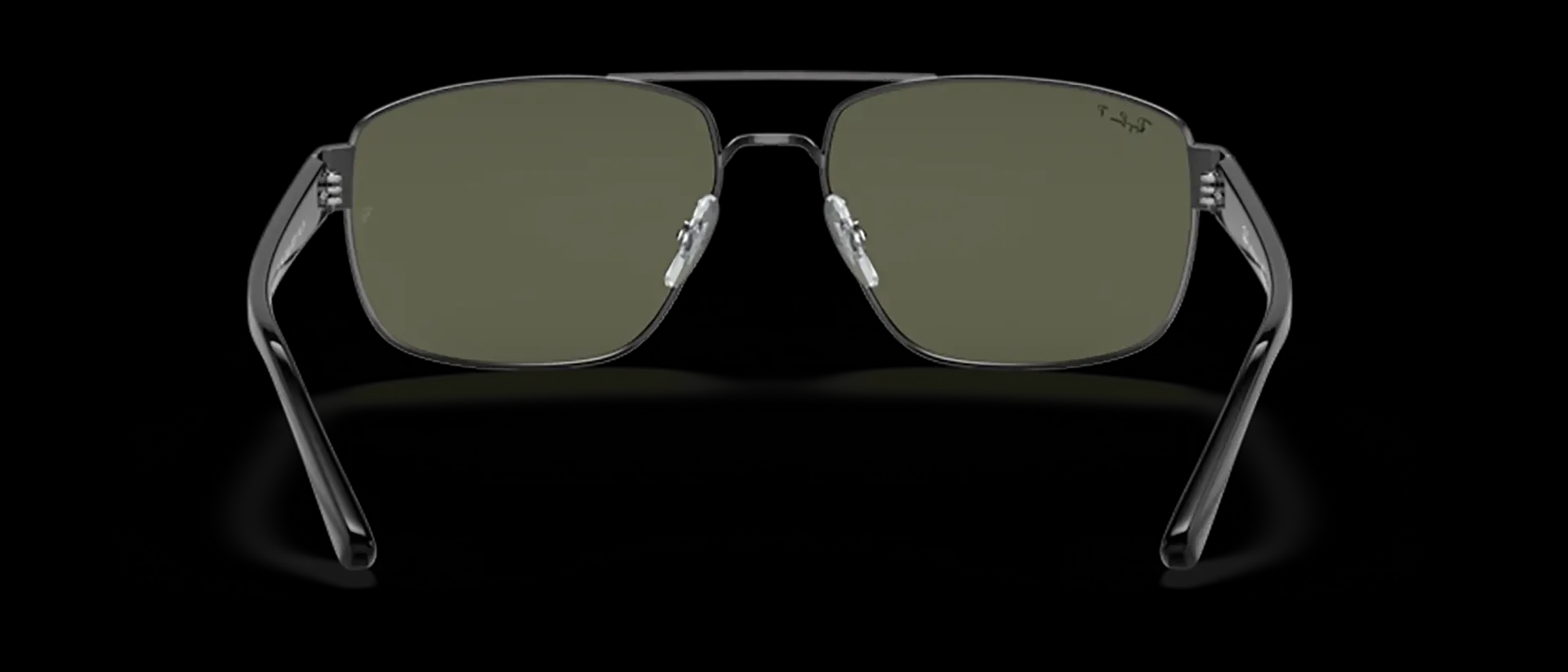 Dodatni prikaz 4: Ray-Ban RB3663 004/58 muške sunčane naočale – okvir u crnoj i sivoj boji i leće u zelenoj boji