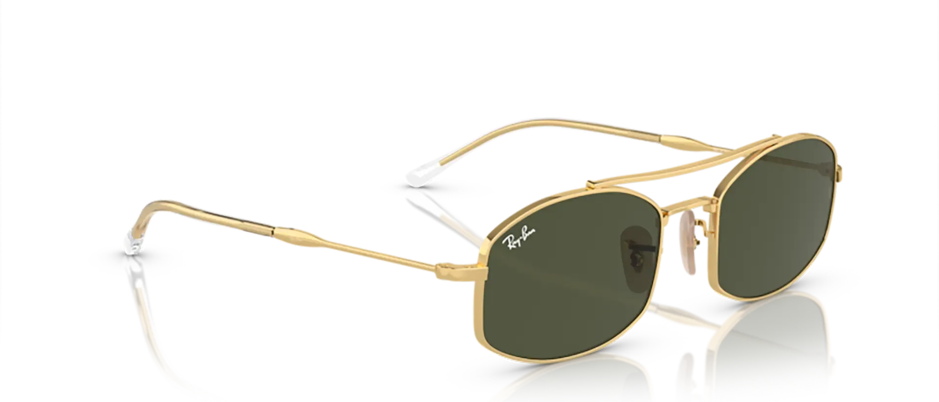 Dodatni prikaz 5: Ray-Ban RB3719 001/31 uniseks sunčane naočale – okvir u zlatnoj boji i leće u zelenoj boji
