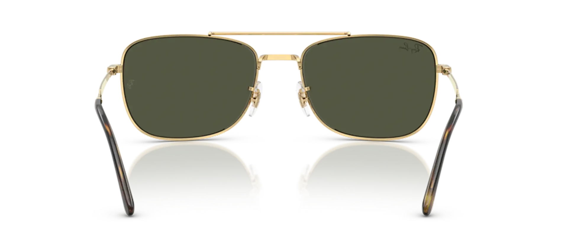 Dodatni prikaz 4: Ray-Ban RB3755 001/31 uniseks sunčane naočale – okvir u zlatnoj boji i leće u zelenoj boji
