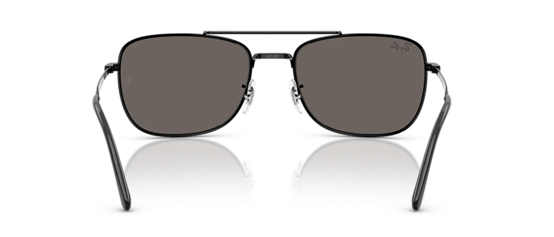 Dodatni prikaz 4: Ray-Ban RB3755 002/B1 uniseks sunčane naočale – okvir u crnoj boji i leće u sivoj boji