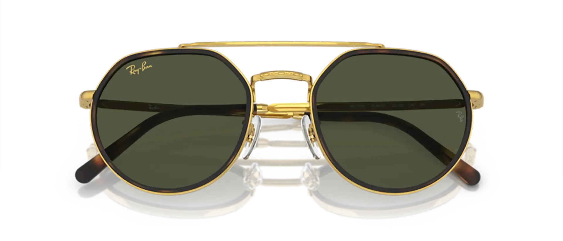 Dodatni prikaz 6: Ray-Ban RB3765 919631 uniseks sunčane naočale – okvir u zlatnoj boji i leće u zelenoj boji