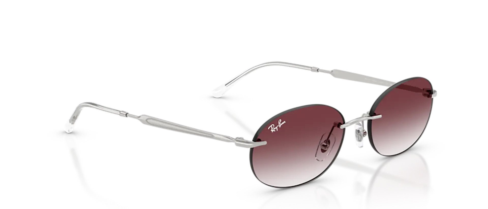 Dodatni prikaz 5: Ray-Ban RB3767 003/8H uniseks sunčane naočale – okvir u srebrnoj boji i leće u ljubičastoj boji i s gradijentom