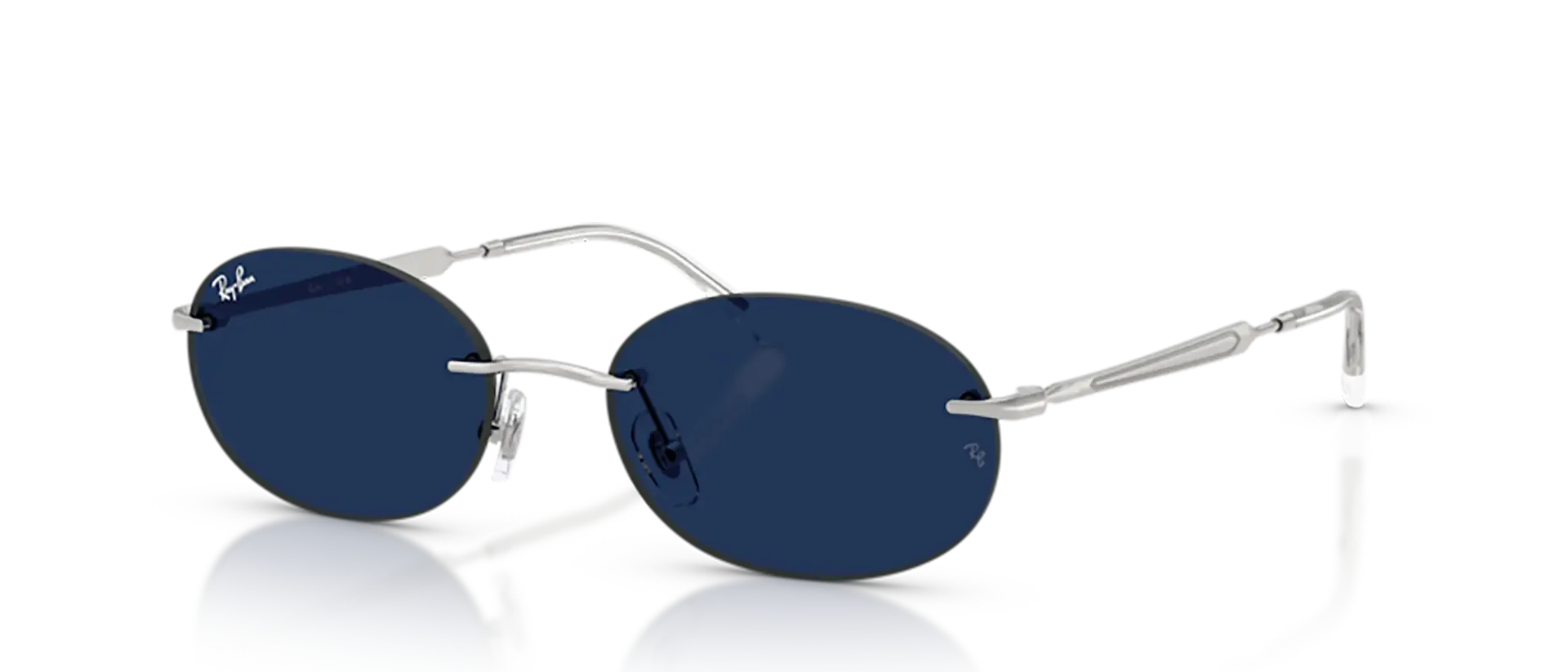 Dodatni prikaz 4: Ray-Ban RB3767 003/MF uniseks sunčane naočale – okvir u srebrnoj boji i leće u plavoj boji