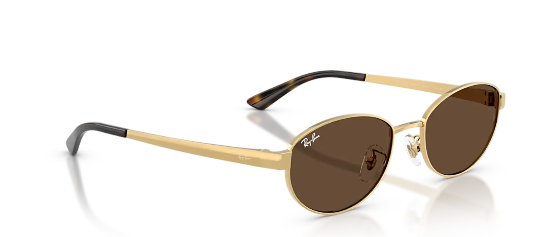 Dodatni prikaz 5: Ray-Ban RB3774D 001/73 uniseks sunčane naočale – okvir u zlatnoj boji i leće u smeđoj boji