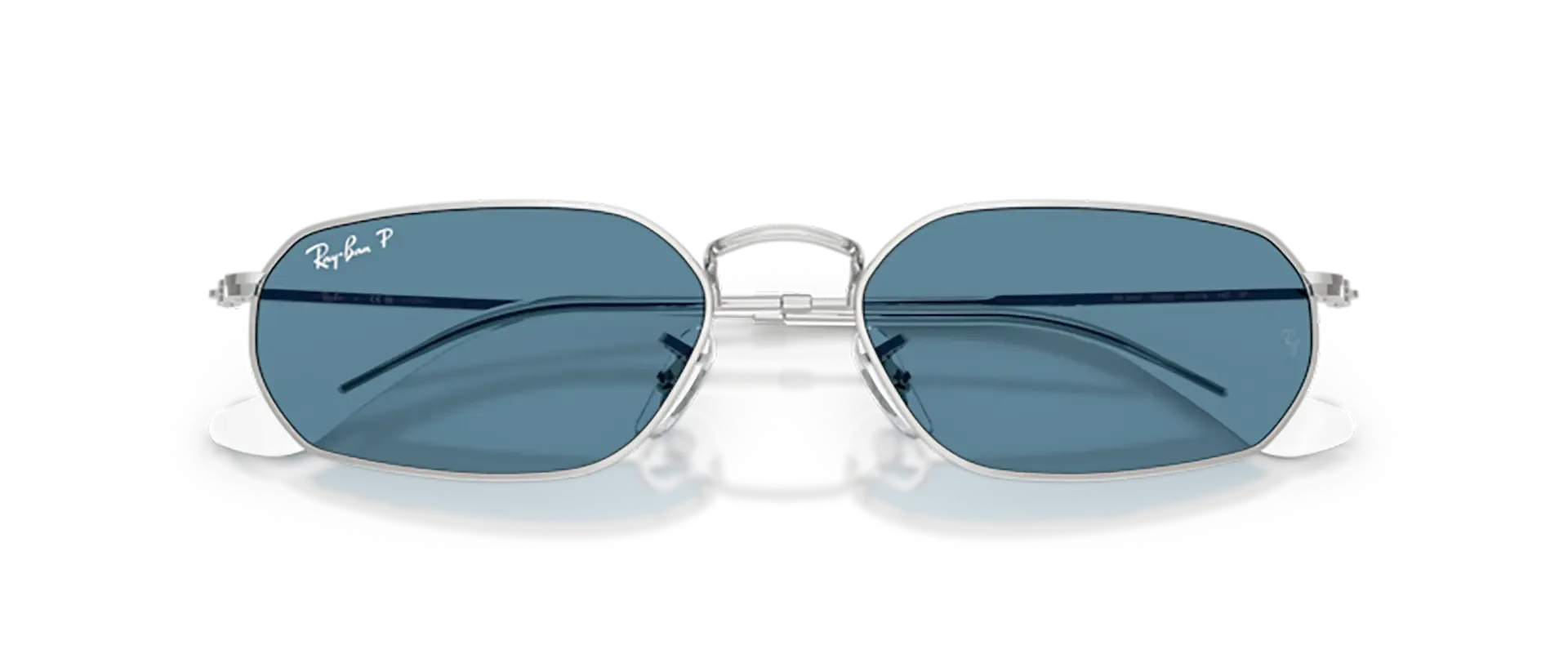 Dodatni prikaz 6: Ray-Ban RB3947 003/S2 uniseks sunčane naočale – okvir u srebrnoj boji i leće u plavoj boji