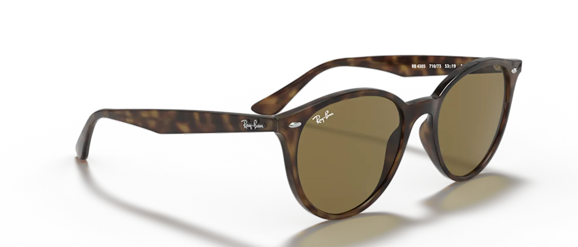 Dodatni prikaz 5: Ray-Ban RB4305 710/73 uniseks sunčane naočale – okvir Havana uzorka u smeđoj boji i leće u smeđoj boji