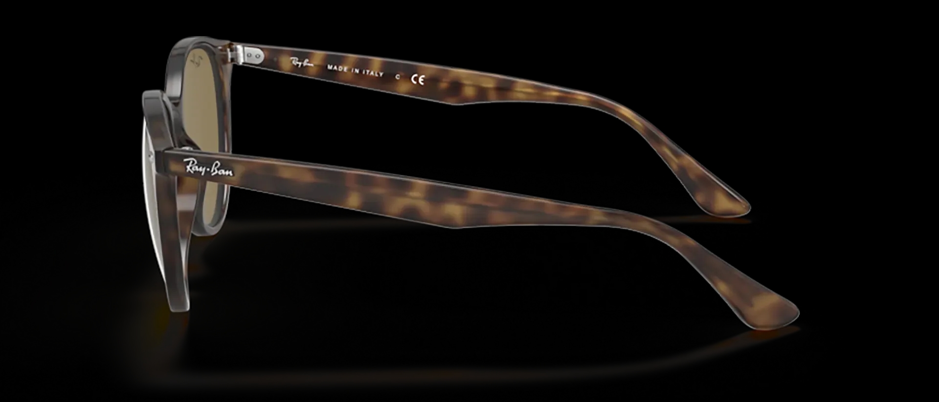 Dodatni prikaz 3: Ray-Ban RB4305 710/73 uniseks sunčane naočale – okvir Havana uzorka u smeđoj boji i leće u smeđoj boji