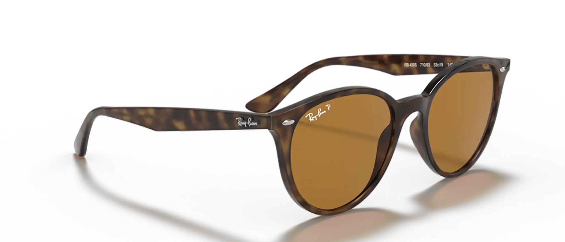 Dodatni prikaz 5: Ray-Ban RB4305 710/83 uniseks sunčane naočale – okvir Havana uzorka u smeđoj boji i leće u smeđoj boji