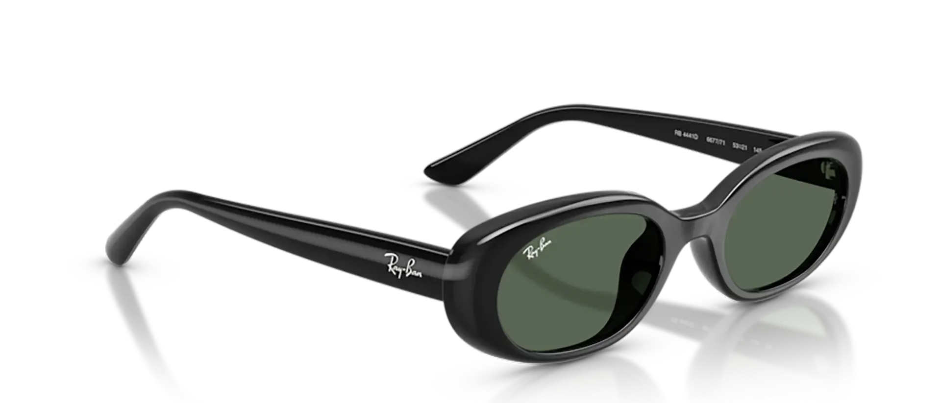 Dodatni prikaz 5: Ray-Ban RB4441D 667771 uniseks sunčane naočale – okvir u crnoj boji i leće u zelenoj boji