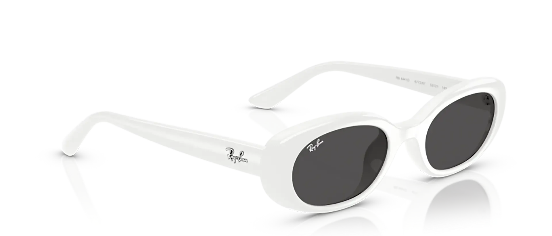 Dodatni prikaz 5: Ray-Ban RB4441D 677287 uniseks sunčane naočale – okvir u bijeloj boji i leće u sivoj boji