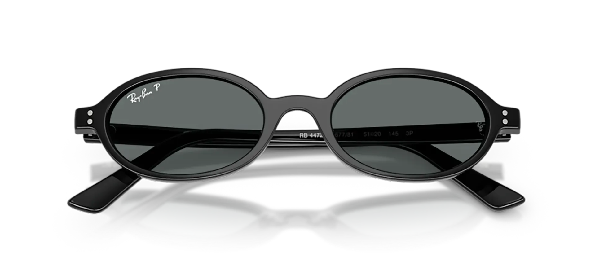 Dodatni prikaz 6: Ray-Ban RB4472 667781 uniseks sunčane naočale – okvir u crnoj boji i leće u sivoj boji