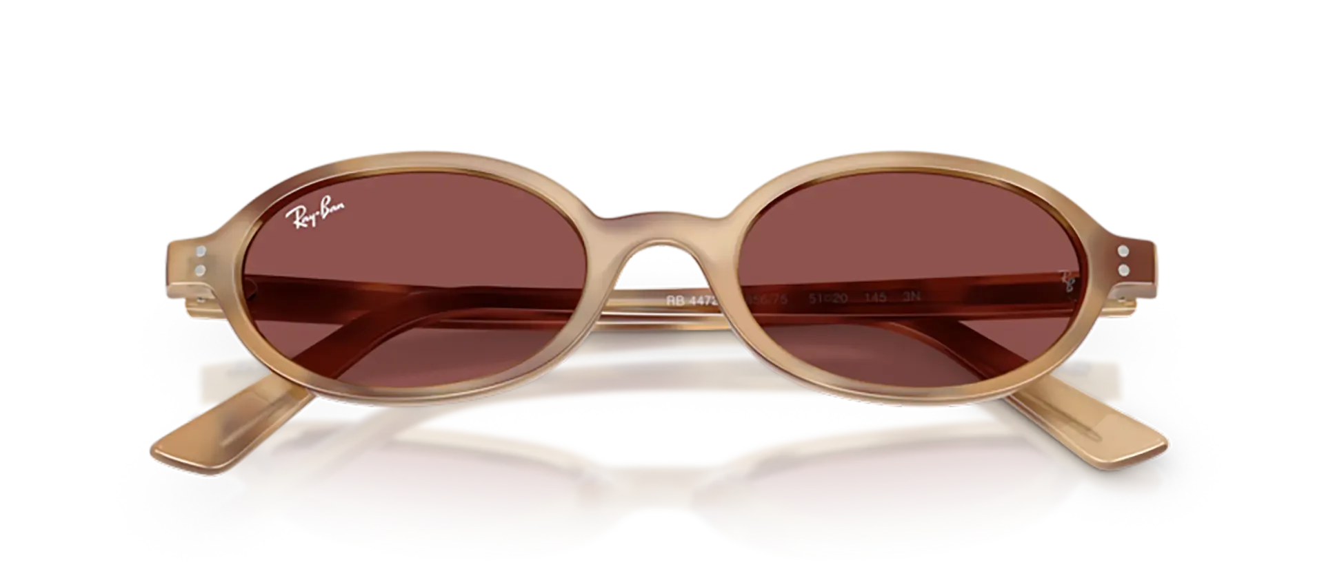 Dodatni prikaz 6: Ray-Ban RB4472 685675 uniseks sunčane naočale – okvir Havana uzorka u smeđoj boji i leće u ljubičastoj boji