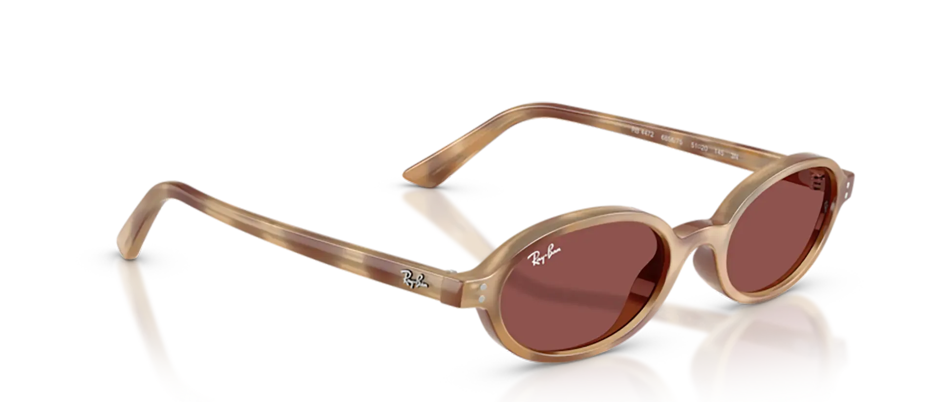 Dodatni prikaz 5: Ray-Ban RB4472 685675 uniseks sunčane naočale – okvir Havana uzorka u smeđoj boji i leće u ljubičastoj boji