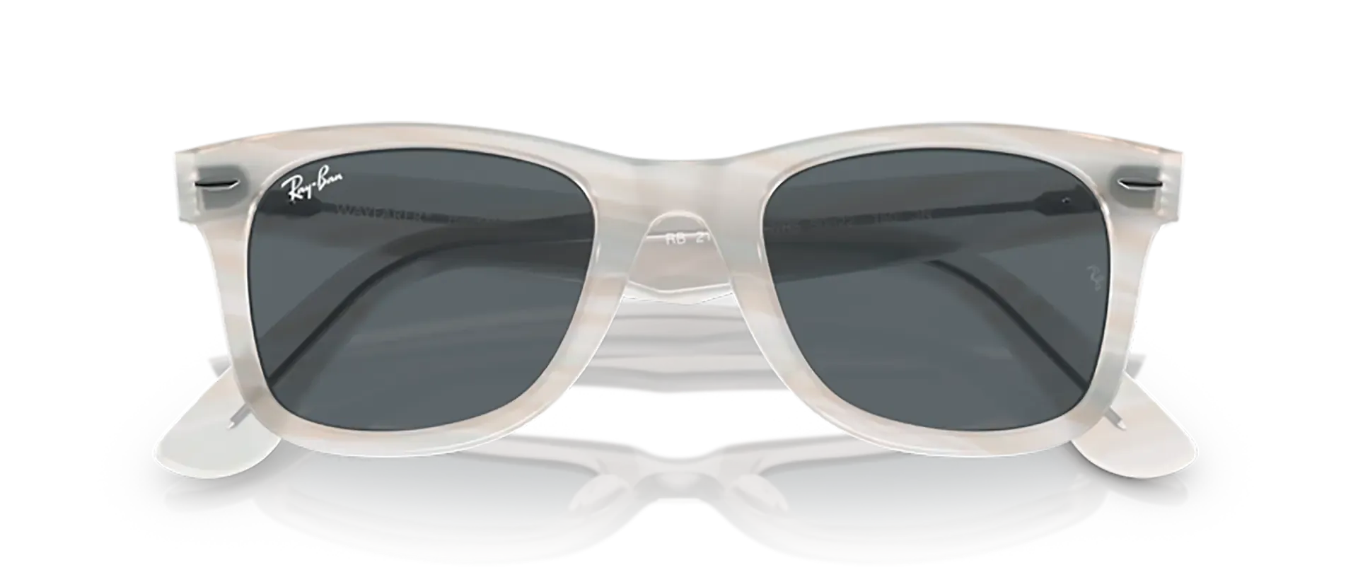 Dodatni prikaz 7: Ray-Ban Wayfarer RB2140 1407R5 uniseks sunčane naočale – okvir u plavoj boji i leće u plavoj boji