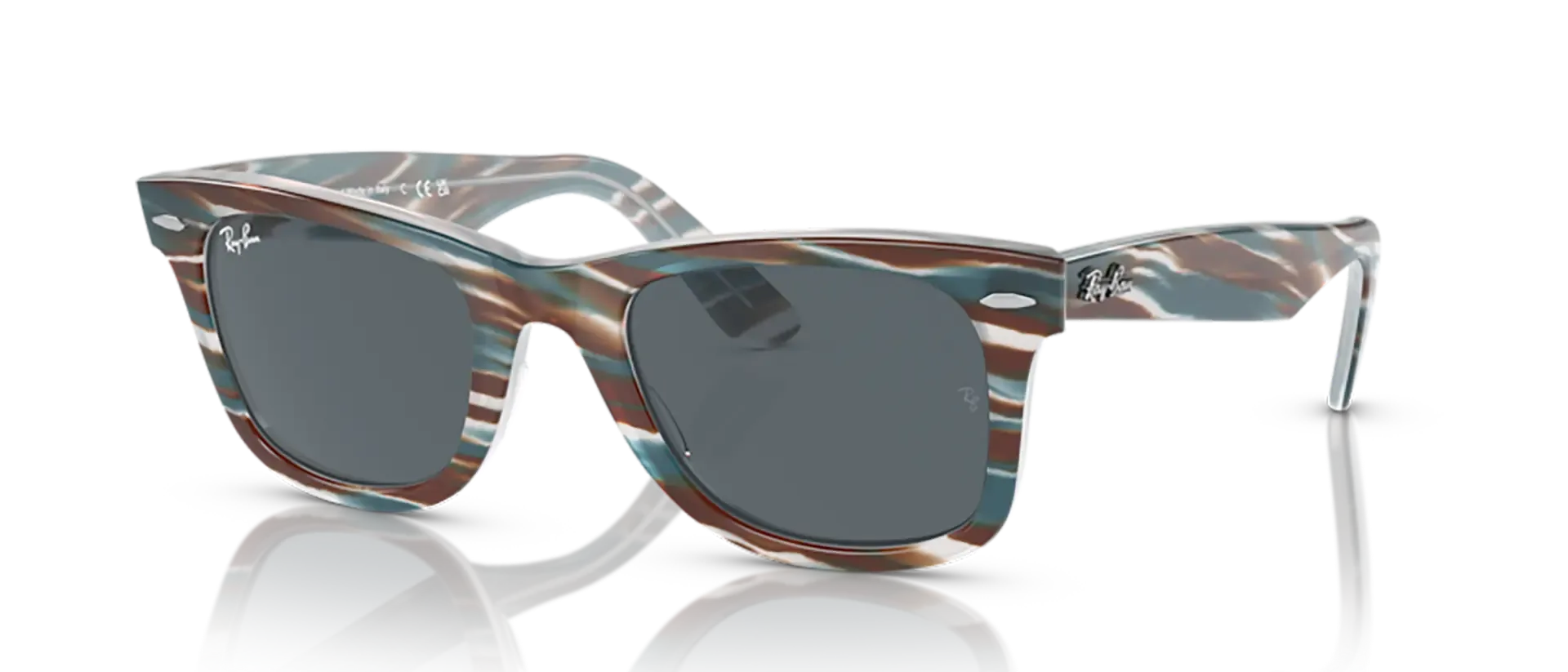 Dodatni prikaz 6: Ray-Ban Wayfarer RB2140 1407R5 uniseks sunčane naočale – okvir u plavoj boji i leće u plavoj boji