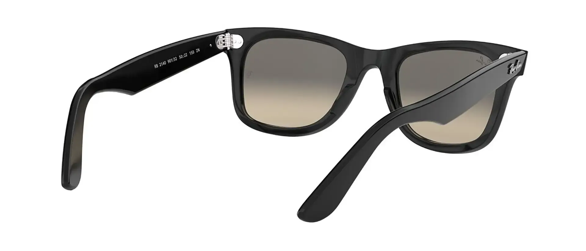 Dodatni prikaz 10: Ray-Ban Wayfarer RB2140 901/32 uniseks sunčane naočale – okvir u crnoj boji i leće u sivoj boji
