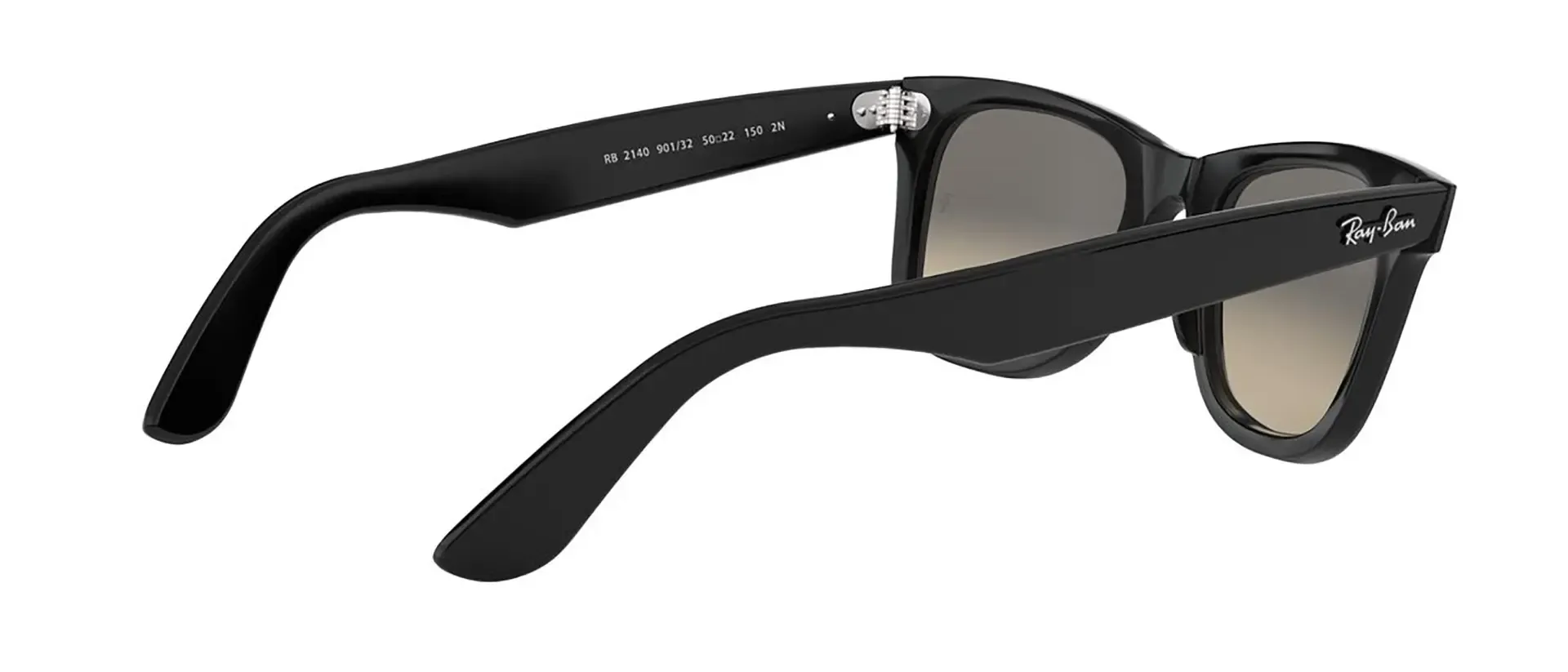 Dodatni prikaz 11: Ray-Ban Wayfarer RB2140 901/32 uniseks sunčane naočale – okvir u crnoj boji i leće u sivoj boji