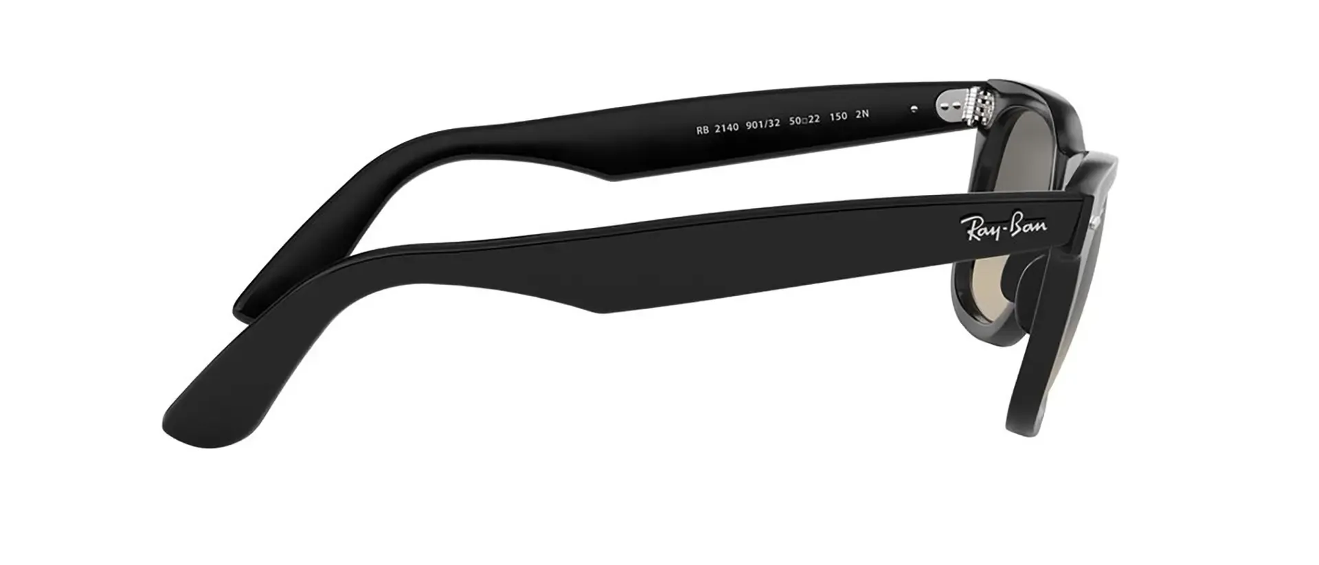 Dodatni prikaz 12: Ray-Ban Wayfarer RB2140 901/32 uniseks sunčane naočale – okvir u crnoj boji i leće u sivoj boji
