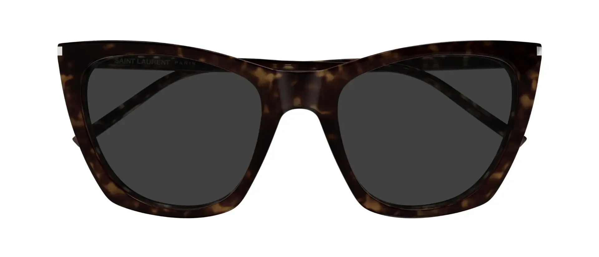Saint Laurent SL 214 KATE THIN 002 ženske sunčane naočale – okvir Havana uzorka u smeđoj boji i leće u sivoj boji