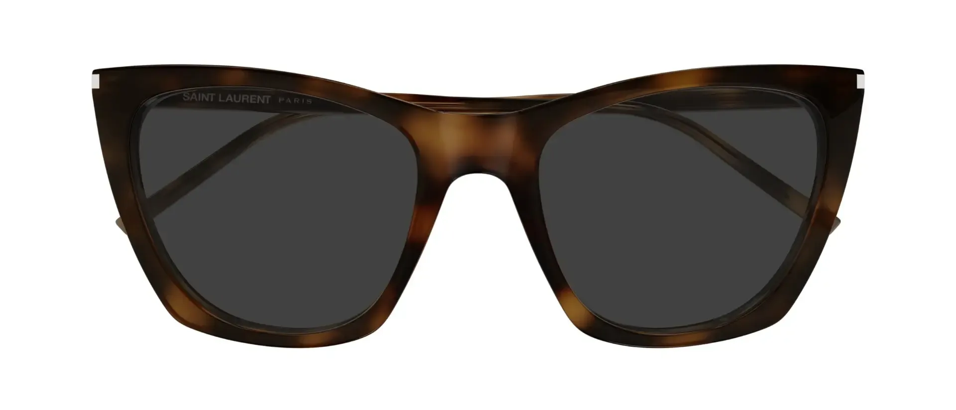 Saint Laurent SL 214 KATE THIN 003 ženske sunčane naočale – okvir Havana uzorka u smeđoj boji i leće u sivoj boji