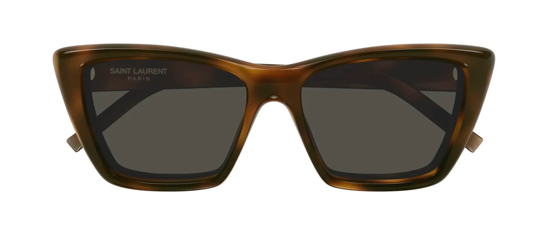 Saint Laurent SL 276 MICA PLUMP 002 ženske sunčane naočale – okvir Havana uzorka u smeđoj boji i leće u sivoj boji