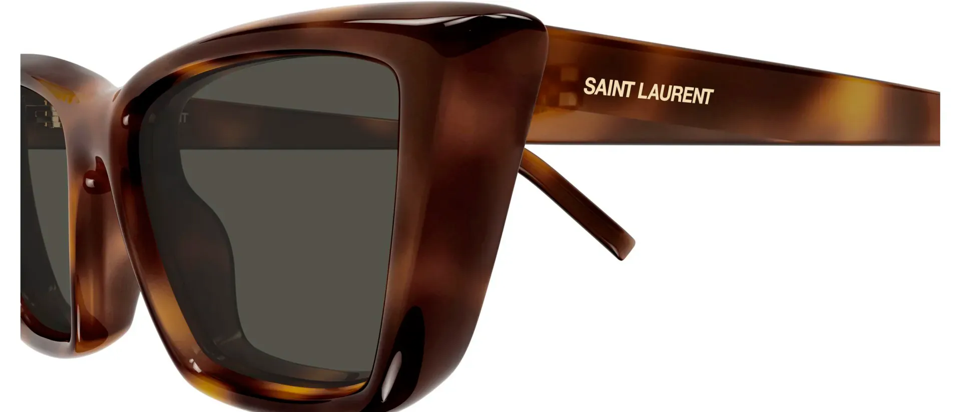 Dodatni prikaz 3: Saint Laurent SL 276 MICA PLUMP 002 ženske sunčane naočale – okvir Havana uzorka u smeđoj boji i leće u sivoj boji
