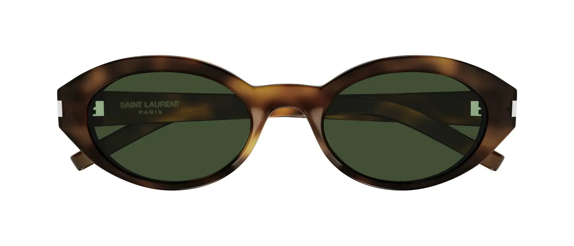 Saint Laurent SL 567 002 ženske sunčane naočale – okvir Havana uzorka u smeđoj boji i leće u zelenoj boji