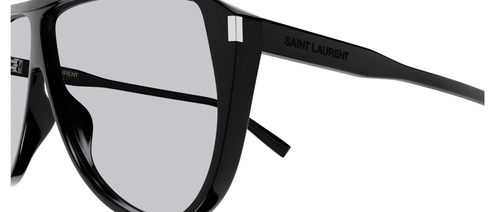 Dodatni prikaz 3: Saint Laurent SL 731 GASPAR 001 muške sunčane naočale – okvir u crnoj boji i leće u plavoj boji
