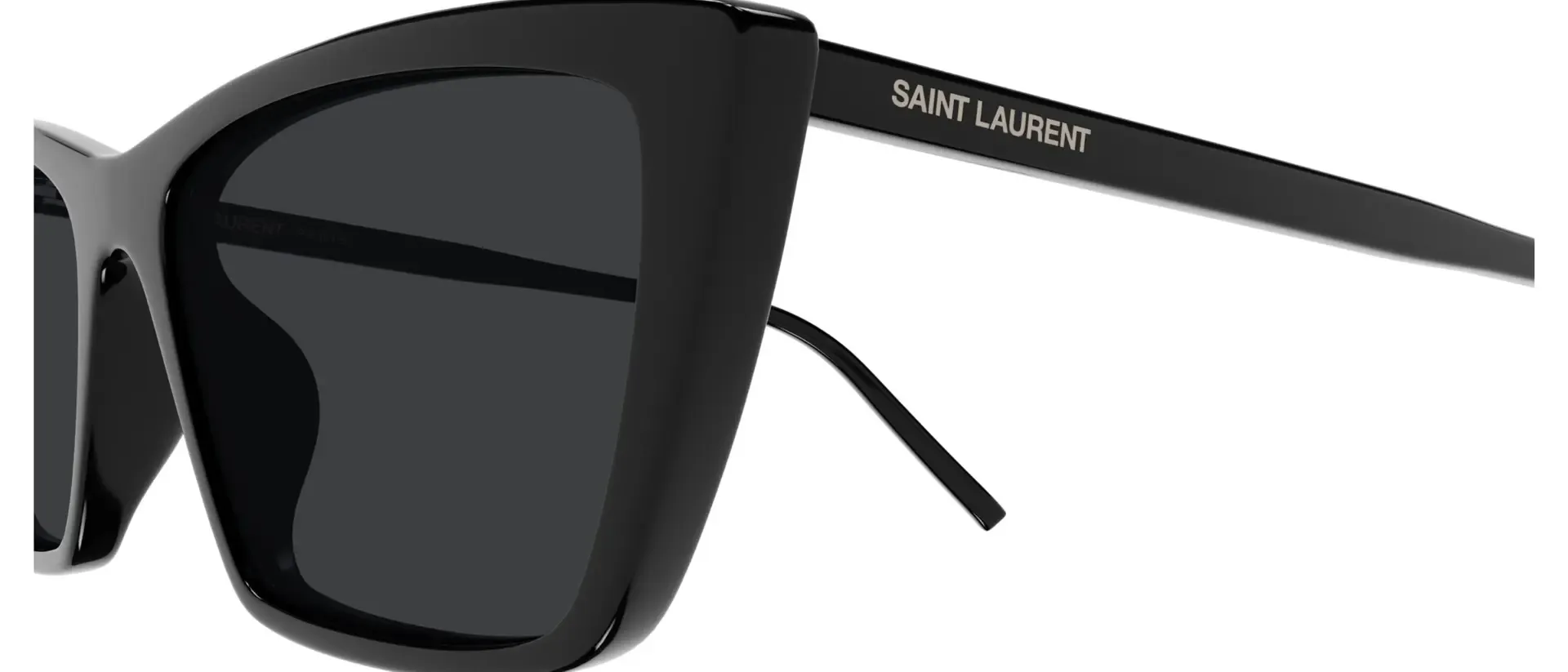 Dodatni prikaz 3: Saint Laurent SL 737 MICA THIN 001 ženske sunčane naočale – okvir u crnoj boji i leće u crnoj boji