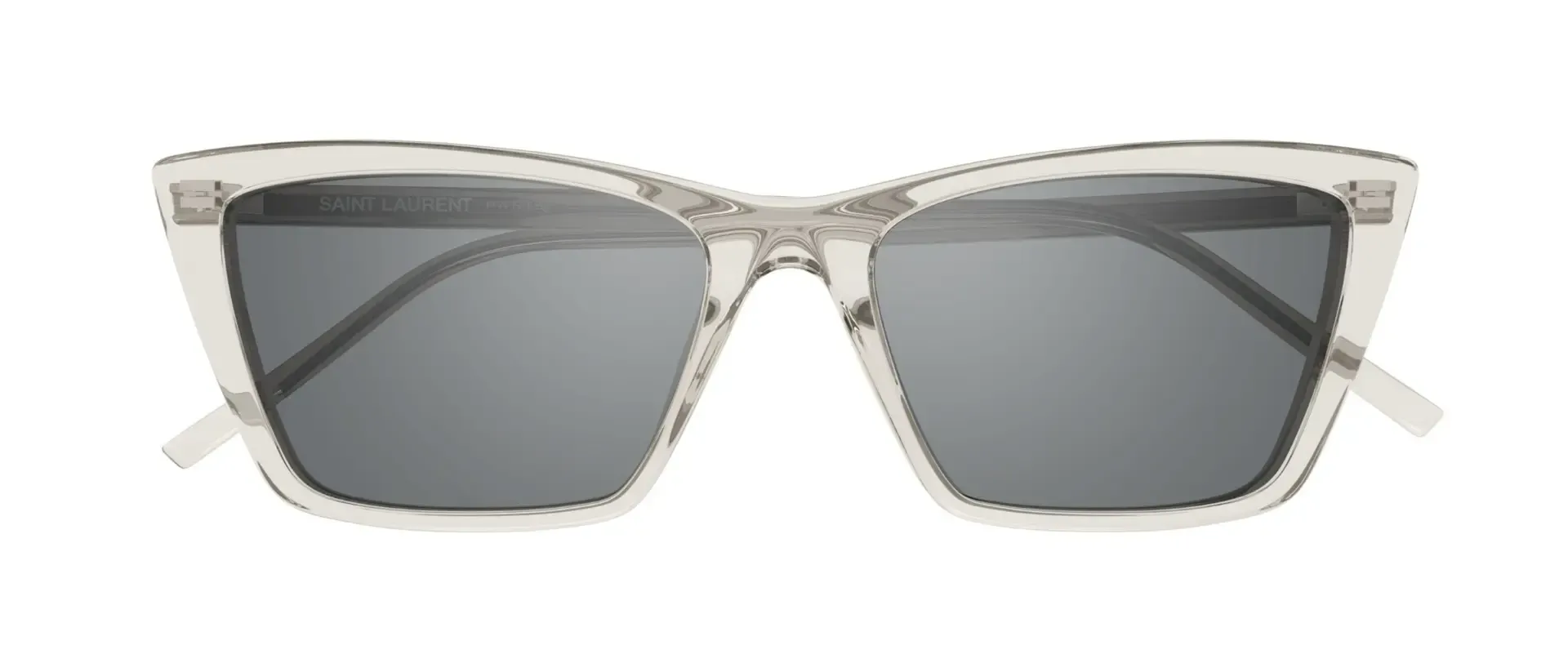 Saint Laurent SL 737 MICA THIN 004 ženske sunčane naočale – okvir u bež boji i leće u srebrnoj boji
