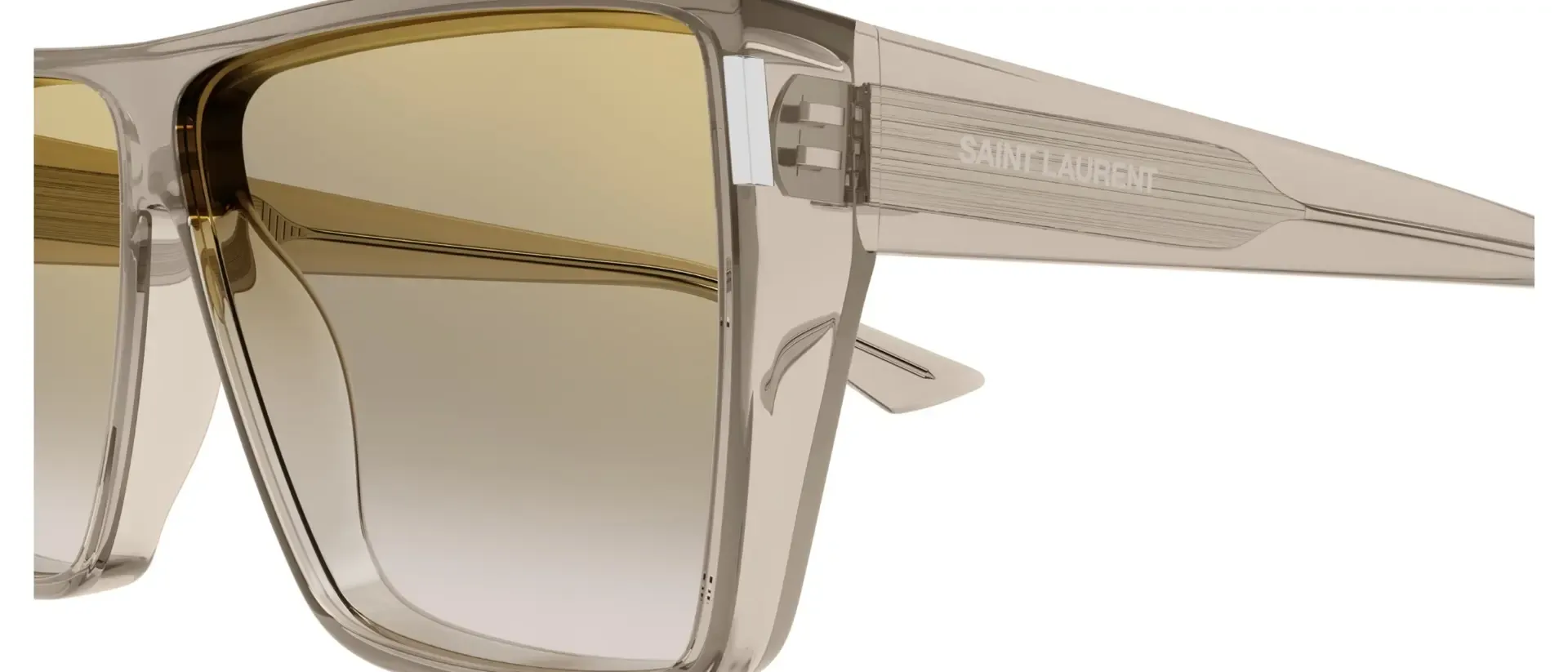 Dodatni prikaz 3: Saint Laurent SL 756 003 muške sunčane naočale – okvir u žutoj boji i leće u smeđoj boji