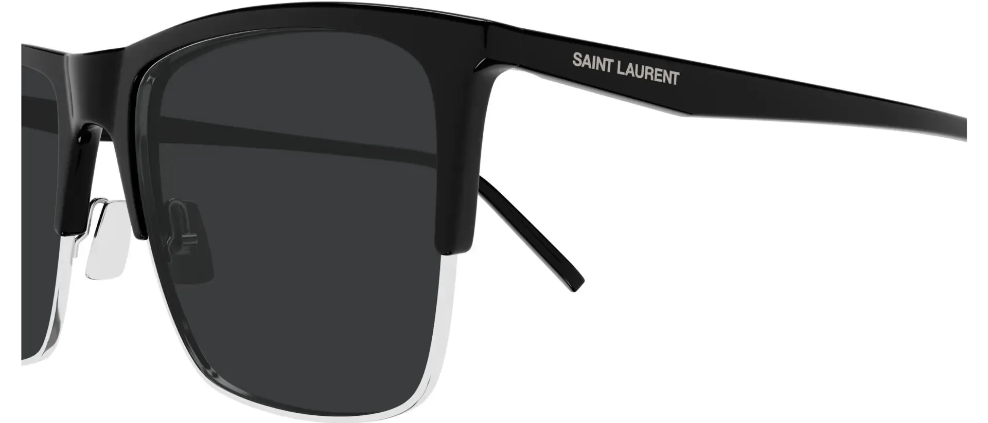 Dodatni prikaz 3: Saint Laurent SL 768 002 muške sunčane naočale – okvir u crnoj boji i leće u crnoj boji