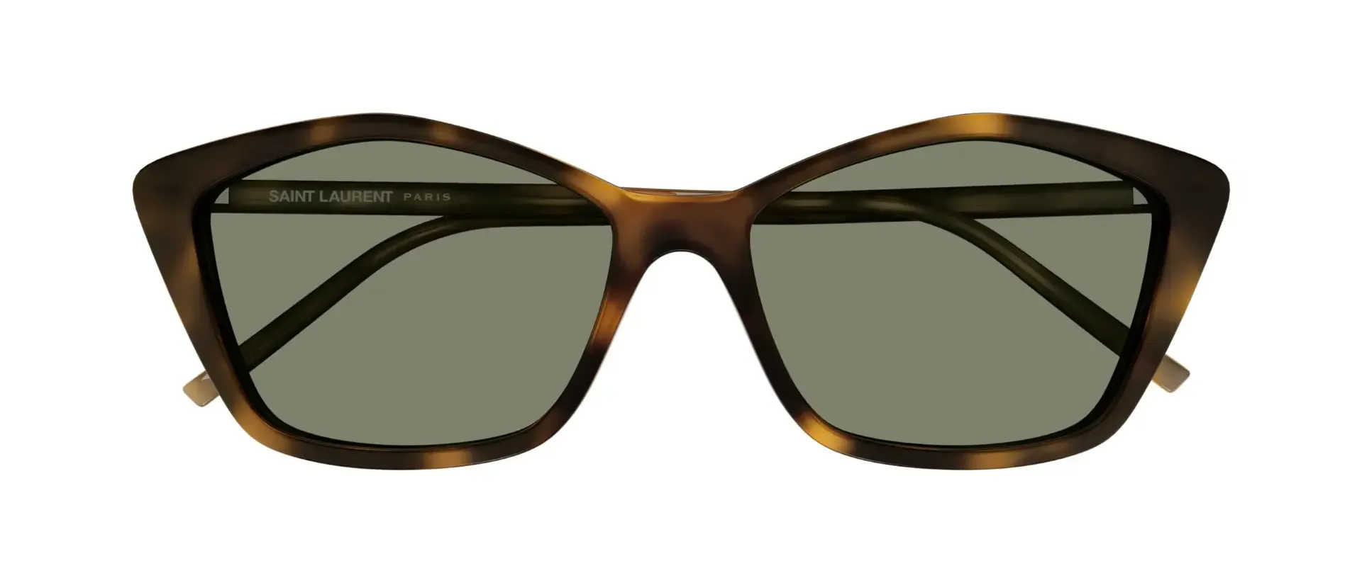 Saint Laurent SL 775 003 ženske sunčane naočale – okvir Havana uzorka u smeđoj boji i leće u zelenoj boji