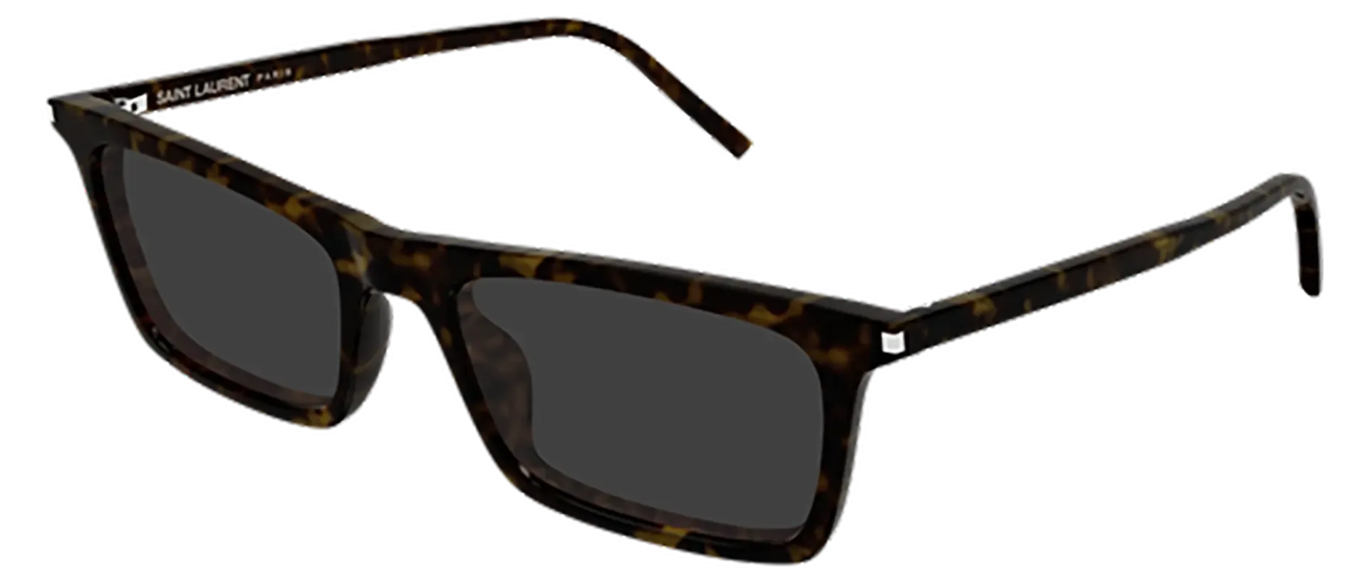 Saint Laurent SL 890 BETTY THIN 002 ženske sunčane naočale – okvir Havana uzorka u smeđoj boji i leće u sivoj boji